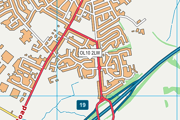 OL10 2LW map - OS VectorMap District (Ordnance Survey) OL10 2LW map - OS VectorMap District (Ordnance Survey)