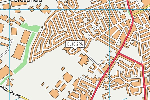 OL10 2PA map - OS VectorMap District (Ordnance Survey) OL10 2PA map - OS VectorMap District (Ordnance Survey)