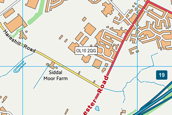 OL10 2QG map - OS VectorMap District (Ordnance Survey) OL10 2QG map - OS VectorMap District (Ordnance Survey)