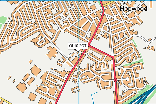 OL10 2QT map - OS VectorMap District (Ordnance Survey) OL10 2QT map - OS VectorMap District (Ordnance Survey)