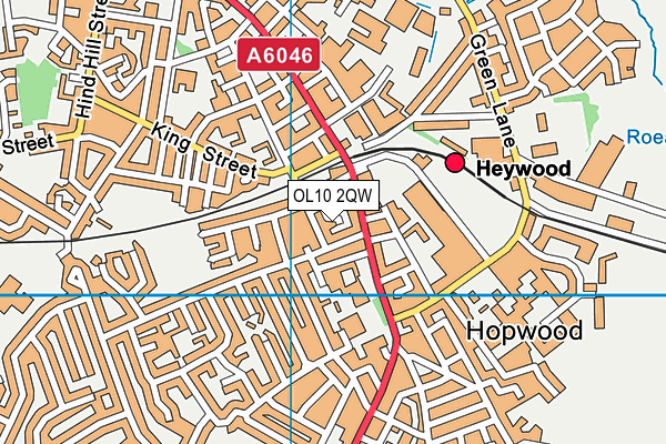 OL10 2QW map - OS VectorMap District (Ordnance Survey) OL10 2QW map - OS VectorMap District (Ordnance Survey)