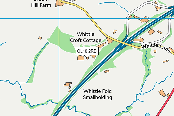 OL10 2RD map - OS VectorMap District (Ordnance Survey) OL10 2RD map - OS VectorMap District (Ordnance Survey)