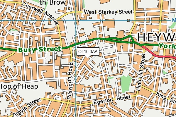 OL10 3AA map - OS VectorMap District (Ordnance Survey) OL10 3AA map - OS VectorMap District (Ordnance Survey)