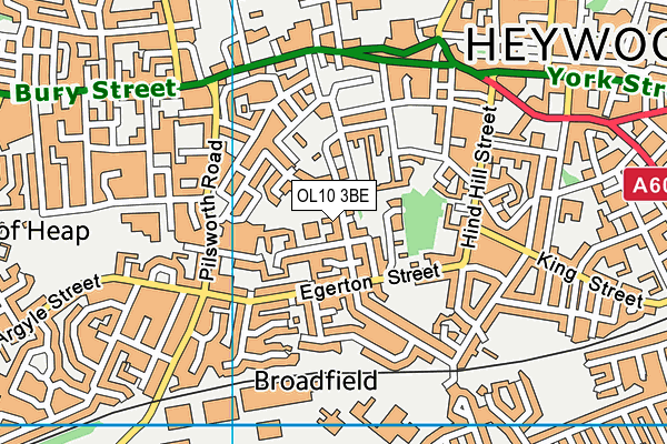 OL10 3BE map - OS VectorMap District (Ordnance Survey) OL10 3BE map - OS VectorMap District (Ordnance Survey)