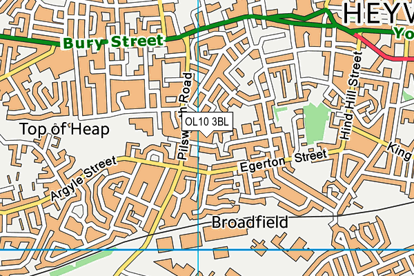 OL10 3BL map - OS VectorMap District (Ordnance Survey) OL10 3BL map - OS VectorMap District (Ordnance Survey)