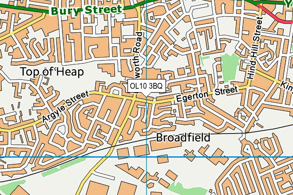 OL10 3BQ map - OS VectorMap District (Ordnance Survey) OL10 3BQ map - OS VectorMap District (Ordnance Survey)