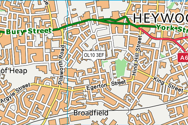 OL10 3EF map - OS VectorMap District (Ordnance Survey) OL10 3EF map - OS VectorMap District (Ordnance Survey)
