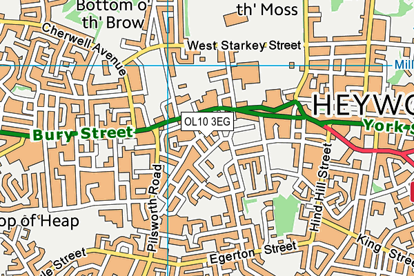 OL10 3EG map - OS VectorMap District (Ordnance Survey) OL10 3EG map - OS VectorMap District (Ordnance Survey)