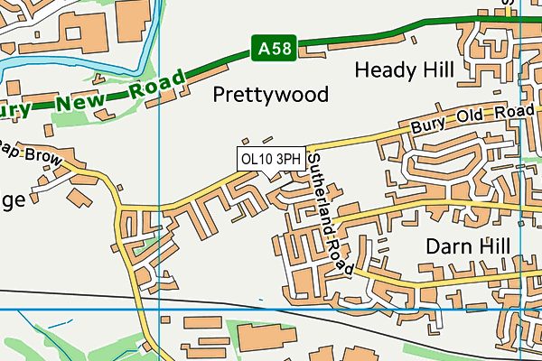 OL10 3PH map - OS VectorMap District (Ordnance Survey) OL10 3PH map - OS VectorMap District (Ordnance Survey)