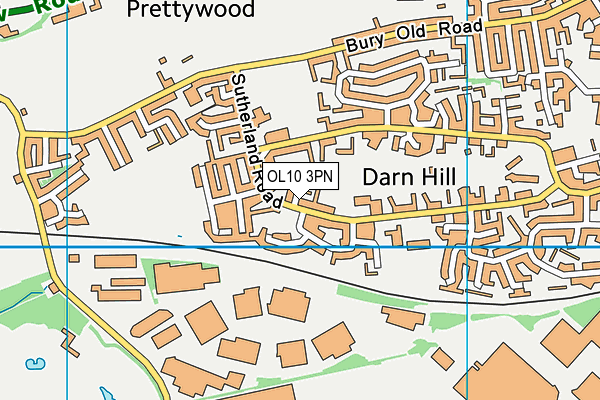 OL10 3PN map - OS VectorMap District (Ordnance Survey) OL10 3PN map - OS VectorMap District (Ordnance Survey)