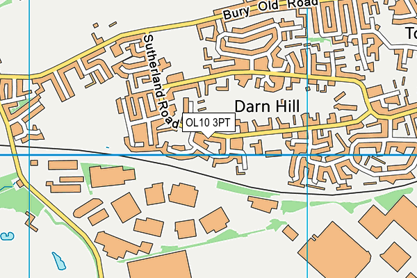 OL10 3PT map - OS VectorMap District (Ordnance Survey) OL10 3PT map - OS VectorMap District (Ordnance Survey)