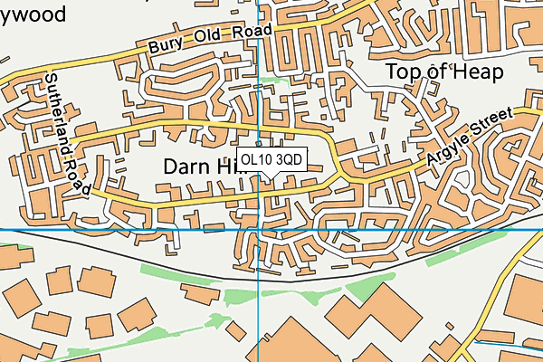 OL10 3QD map - OS VectorMap District (Ordnance Survey) OL10 3QD map - OS VectorMap District (Ordnance Survey)