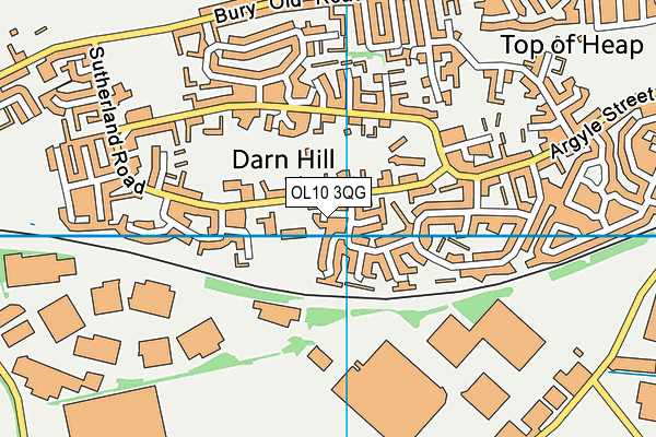 OL10 3QG map - OS VectorMap District (Ordnance Survey) OL10 3QG map - OS VectorMap District (Ordnance Survey)