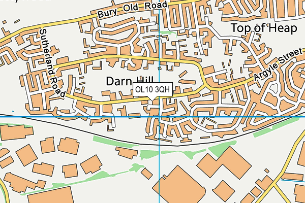 OL10 3QH map - OS VectorMap District (Ordnance Survey) OL10 3QH map - OS VectorMap District (Ordnance Survey)