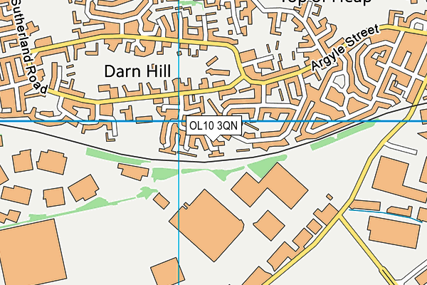 OL10 3QN map - OS VectorMap District (Ordnance Survey) OL10 3QN map - OS VectorMap District (Ordnance Survey)