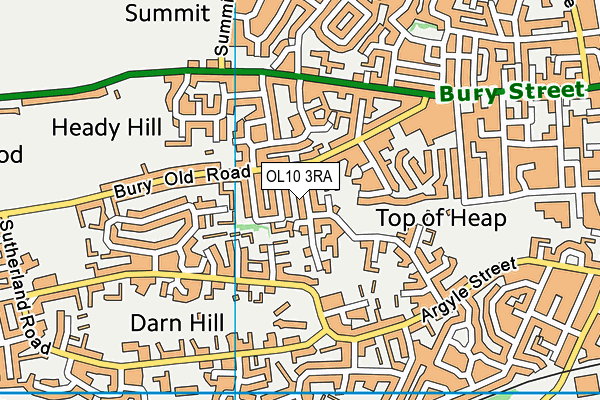 OL10 3RA map - OS VectorMap District (Ordnance Survey) OL10 3RA map - OS VectorMap District (Ordnance Survey)