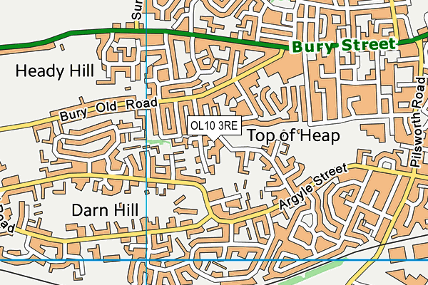 OL10 3RE map - OS VectorMap District (Ordnance Survey) OL10 3RE map - OS VectorMap District (Ordnance Survey)