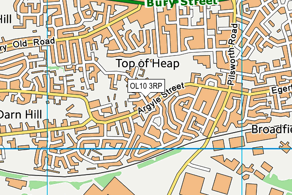 OL10 3RP map - OS VectorMap District (Ordnance Survey) OL10 3RP map - OS VectorMap District (Ordnance Survey)