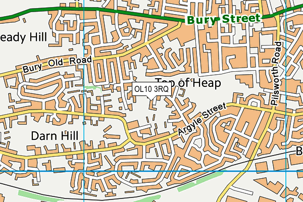 OL10 3RQ map - OS VectorMap District (Ordnance Survey) OL10 3RQ map - OS VectorMap District (Ordnance Survey)
