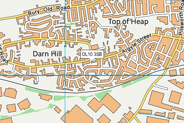 OL10 3SB map - OS VectorMap District (Ordnance Survey) OL10 3SB map - OS VectorMap District (Ordnance Survey)