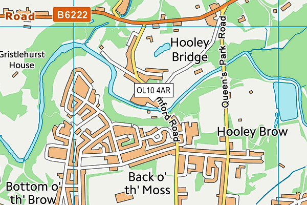 OL10 4AR map - OS VectorMap District (Ordnance Survey) OL10 4AR map - OS VectorMap District (Ordnance Survey)
