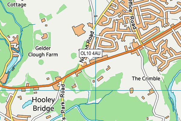OL10 4AU map - OS VectorMap District (Ordnance Survey) OL10 4AU map - OS VectorMap District (Ordnance Survey)