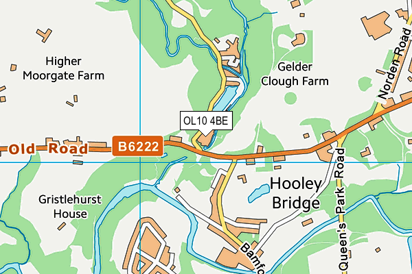 OL10 4BE map - OS VectorMap District (Ordnance Survey) OL10 4BE map - OS VectorMap District (Ordnance Survey)