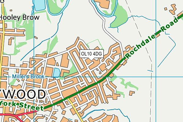 OL10 4DG map - OS VectorMap District (Ordnance Survey) OL10 4DG map - OS VectorMap District (Ordnance Survey)