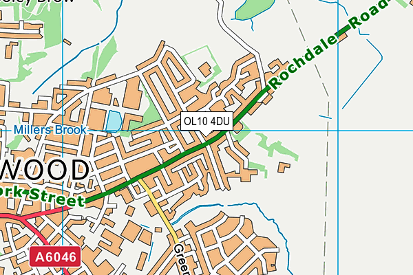 OL10 4DU map - OS VectorMap District (Ordnance Survey) OL10 4DU map - OS VectorMap District (Ordnance Survey)