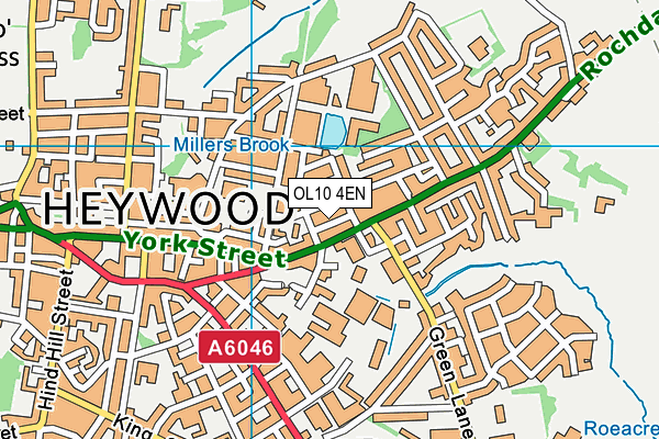 OL10 4EN map - OS VectorMap District (Ordnance Survey) OL10 4EN map - OS VectorMap District (Ordnance Survey)