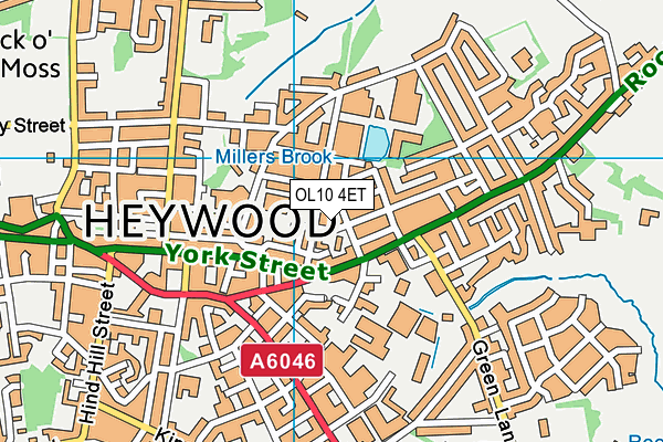OL10 4ET map - OS VectorMap District (Ordnance Survey) OL10 4ET map - OS VectorMap District (Ordnance Survey)