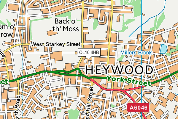 OL10 4HB map - OS VectorMap District (Ordnance Survey) OL10 4HB map - OS VectorMap District (Ordnance Survey)