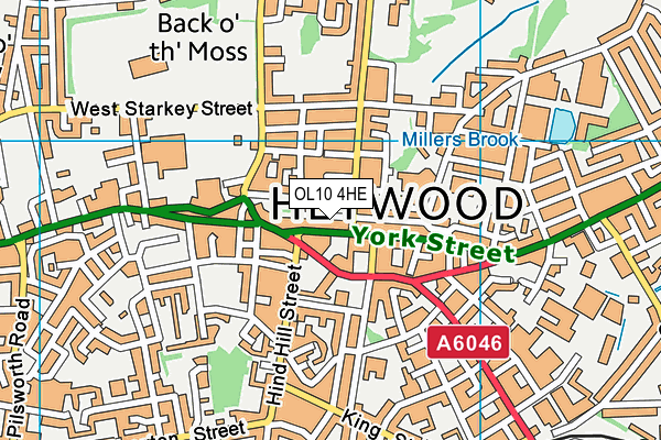 OL10 4HE map - OS VectorMap District (Ordnance Survey) OL10 4HE map - OS VectorMap District (Ordnance Survey)