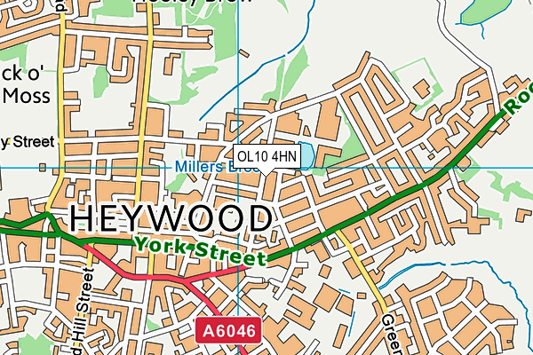 OL10 4HN map - OS VectorMap District (Ordnance Survey) OL10 4HN map - OS VectorMap District (Ordnance Survey)