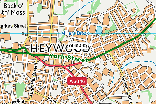 OL10 4HQ map - OS VectorMap District (Ordnance Survey) OL10 4HQ map - OS VectorMap District (Ordnance Survey)