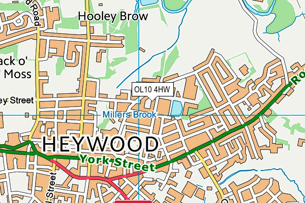 OL10 4HW map - OS VectorMap District (Ordnance Survey) OL10 4HW map - OS VectorMap District (Ordnance Survey)