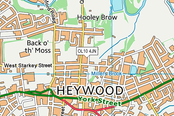 OL10 4JN map - OS VectorMap District (Ordnance Survey) OL10 4JN map - OS VectorMap District (Ordnance Survey)