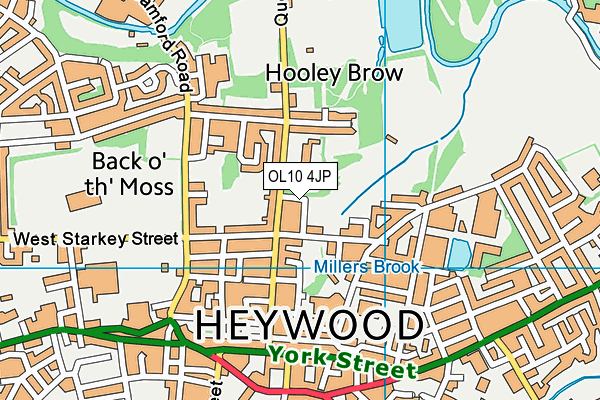OL10 4JP map - OS VectorMap District (Ordnance Survey) OL10 4JP map - OS VectorMap District (Ordnance Survey)