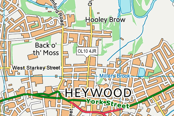 OL10 4JR map - OS VectorMap District (Ordnance Survey) OL10 4JR map - OS VectorMap District (Ordnance Survey)