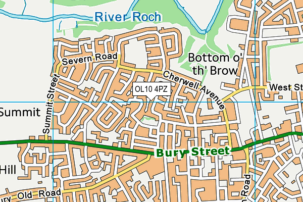 OL10 4PZ map - OS VectorMap District (Ordnance Survey) OL10 4PZ map - OS VectorMap District (Ordnance Survey)