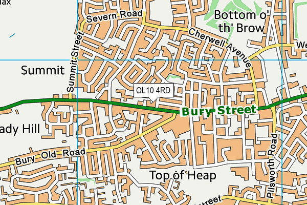 OL10 4RD map - OS VectorMap District (Ordnance Survey) OL10 4RD map - OS VectorMap District (Ordnance Survey)