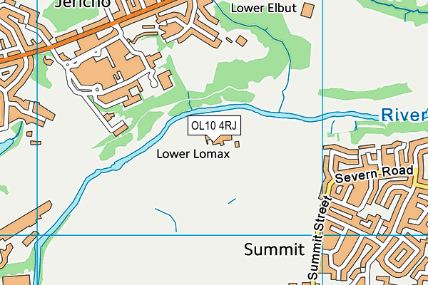 OL10 4RJ map - OS VectorMap District (Ordnance Survey) OL10 4RJ map - OS VectorMap District (Ordnance Survey)
