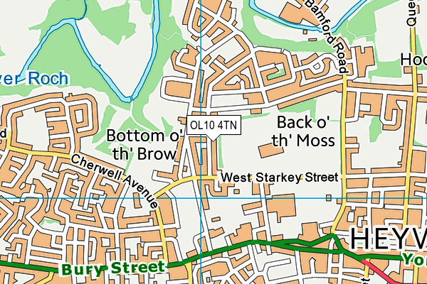 OL10 4TN map - OS VectorMap District (Ordnance Survey) OL10 4TN map - OS VectorMap District (Ordnance Survey)