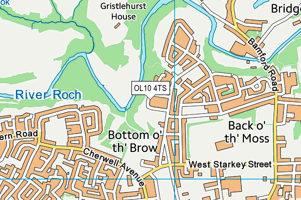 OL10 4TS map - OS VectorMap District (Ordnance Survey) OL10 4TS map - OS VectorMap District (Ordnance Survey)