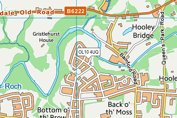 OL10 4UQ map - OS VectorMap District (Ordnance Survey) OL10 4UQ map - OS VectorMap District (Ordnance Survey)