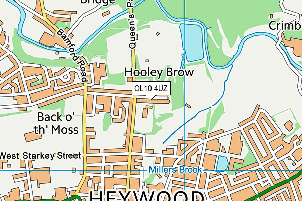 OL10 4UZ map - OS VectorMap District (Ordnance Survey)