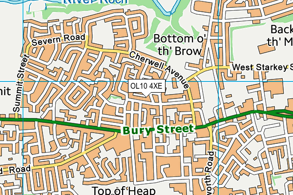 OL10 4XE map - OS VectorMap District (Ordnance Survey) OL10 4XE map - OS VectorMap District (Ordnance Survey)