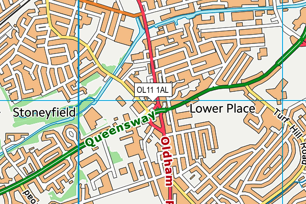 OL11 1AL map - OS VectorMap District (Ordnance Survey) OL11 1AL map - OS VectorMap District (Ordnance Survey)