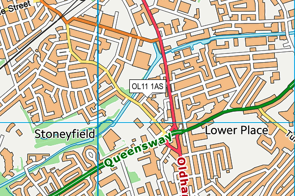OL11 1AS map - OS VectorMap District (Ordnance Survey) OL11 1AS map - OS VectorMap District (Ordnance Survey)