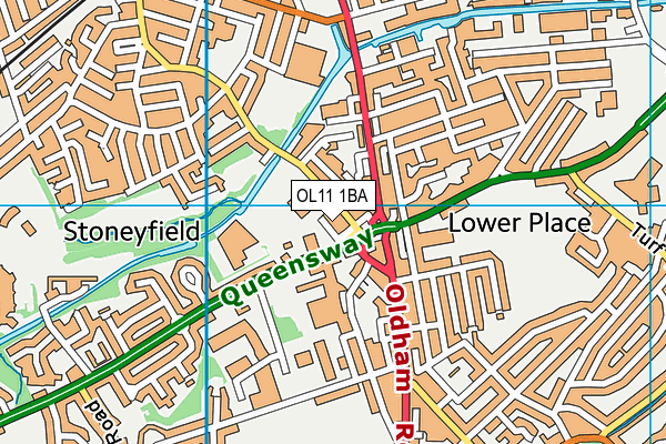 OL11 1BA map - OS VectorMap District (Ordnance Survey) OL11 1BA map - OS VectorMap District (Ordnance Survey)
